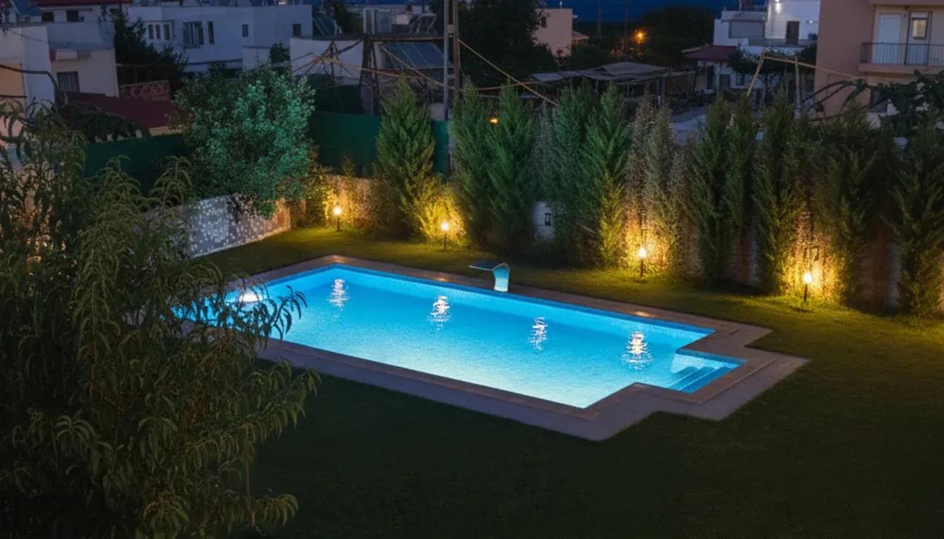 LED aydınlatmalı Fiplus havuz